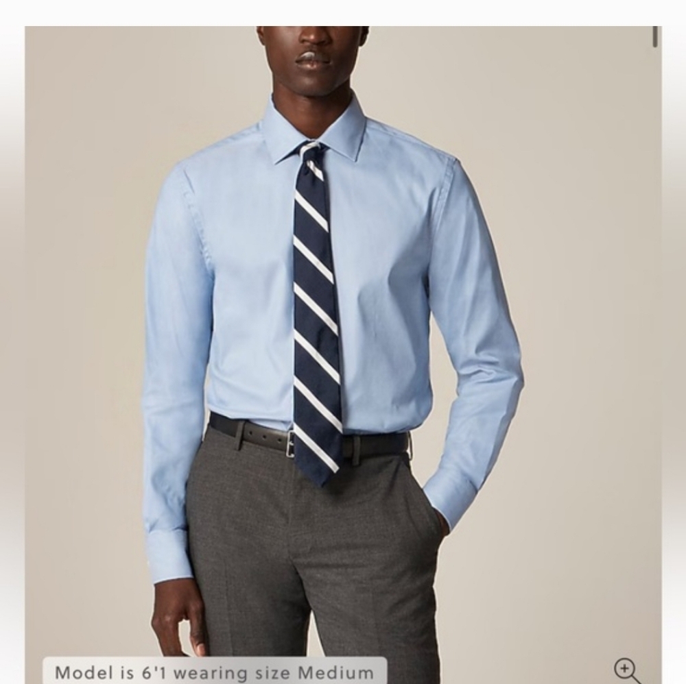 J.Crew CA351 Slim Bowery performance stretch dress shirt with spread collar